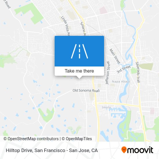 Mapa de Hilltop Drive