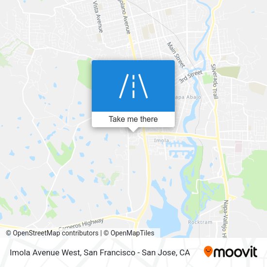Imola Avenue West map