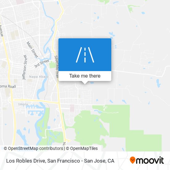 Los Robles Drive map