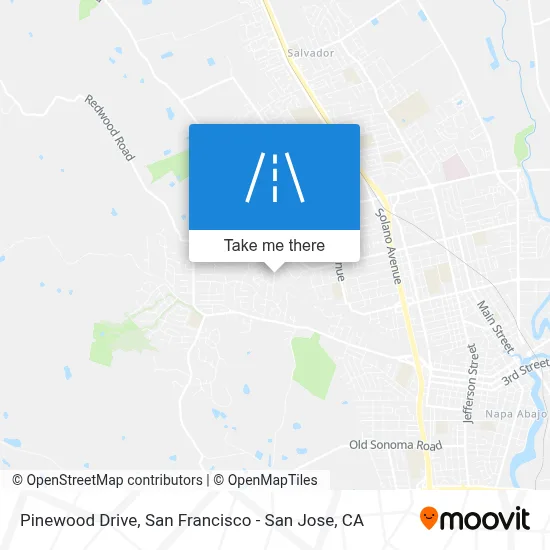 Pinewood Drive map