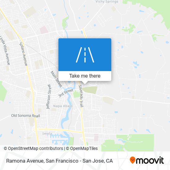 Ramona Avenue map