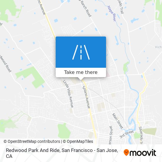 Mapa de Redwood Park And Ride