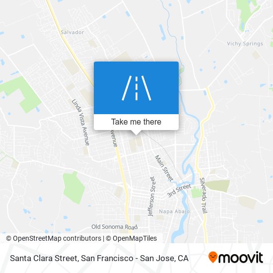 Mapa de Santa Clara Street