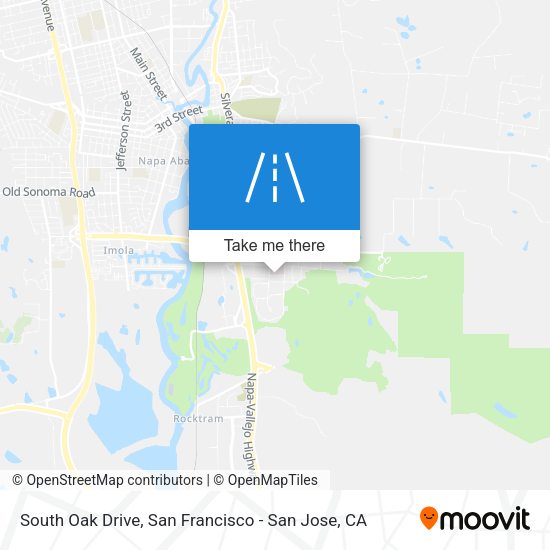 Mapa de South Oak Drive