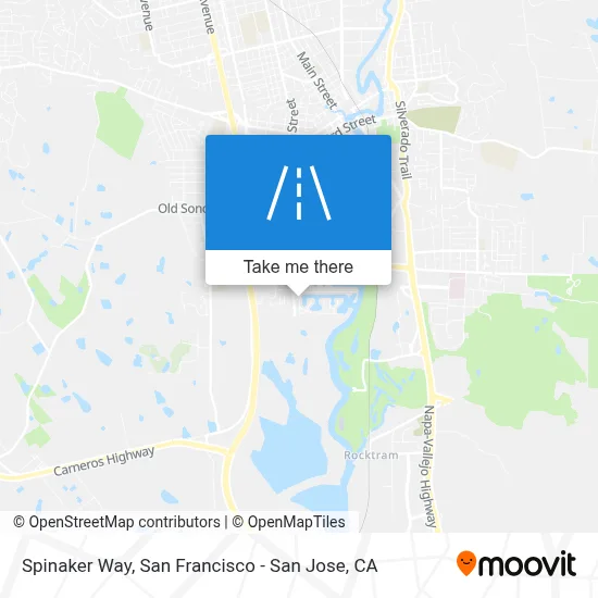 Spinaker Way map