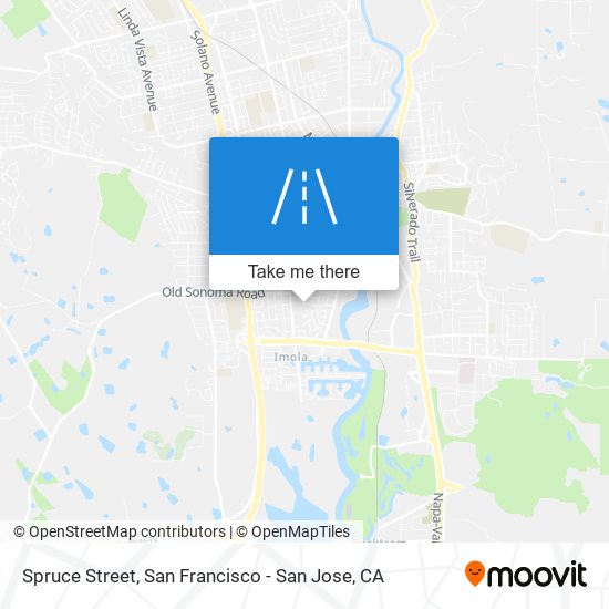 Spruce Street map