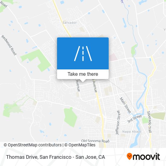 Thomas Drive map