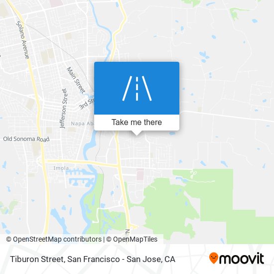 Tiburon Street map