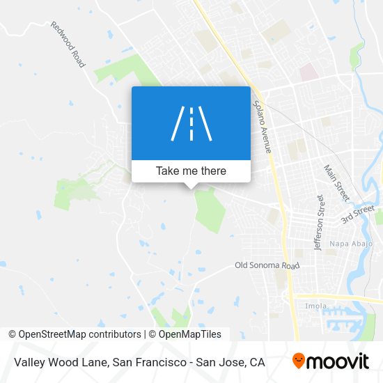 Valley Wood Lane map