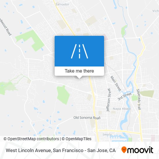 Mapa de West Lincoln Avenue