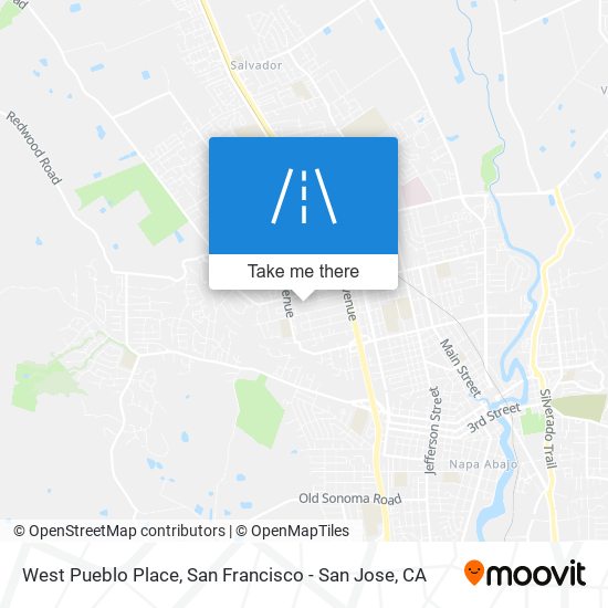 West Pueblo Place map