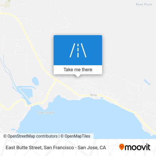East Butte Street map