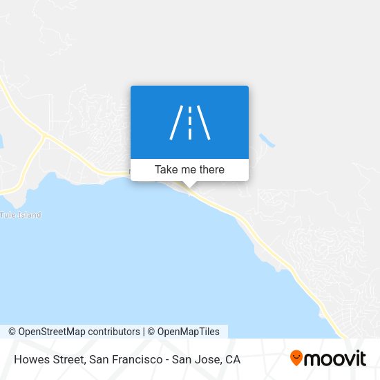 Mapa de Howes Street