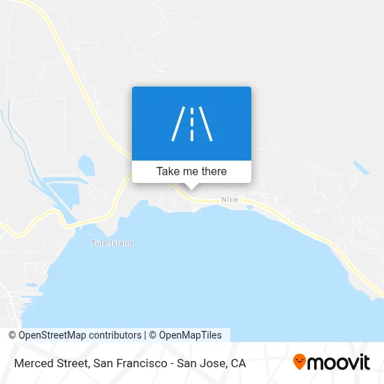 Merced Street map
