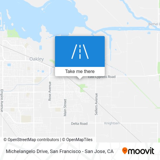 Mapa de Michelangelo Drive