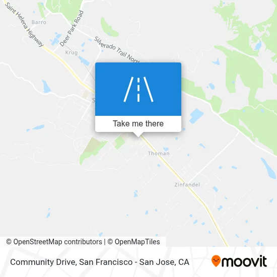 Community Drive map