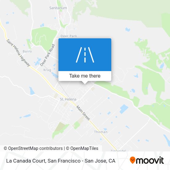 La Canada Court map