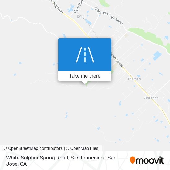 White Sulphur Spring Road map