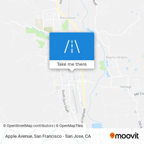 Apple Avenue map