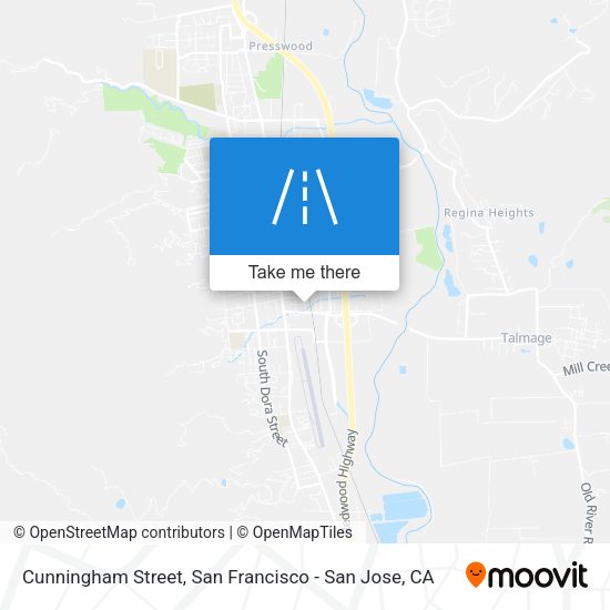 Mapa de Cunningham Street