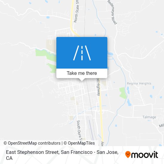 East Stephenson Street map