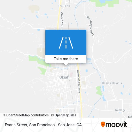 Mapa de Evans Street