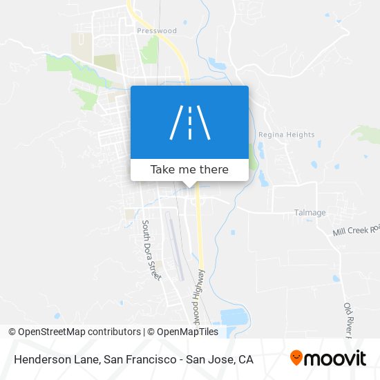 Henderson Lane map