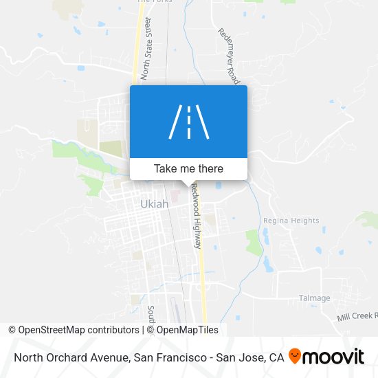 North Orchard Avenue map
