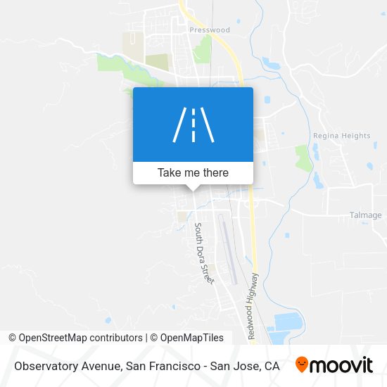 Observatory Avenue map
