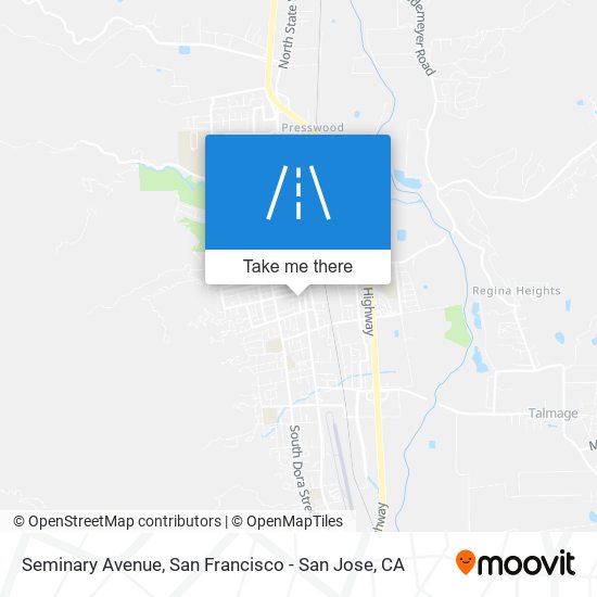 Seminary Avenue map