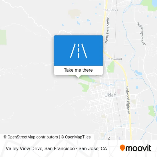 Valley View Drive map