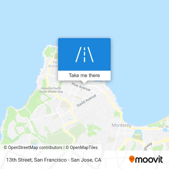 13th Street map