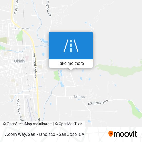 Mapa de Acorn Way