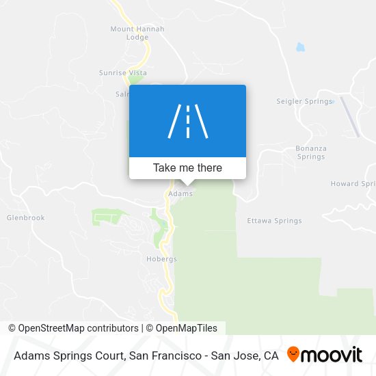 Adams Springs Court map