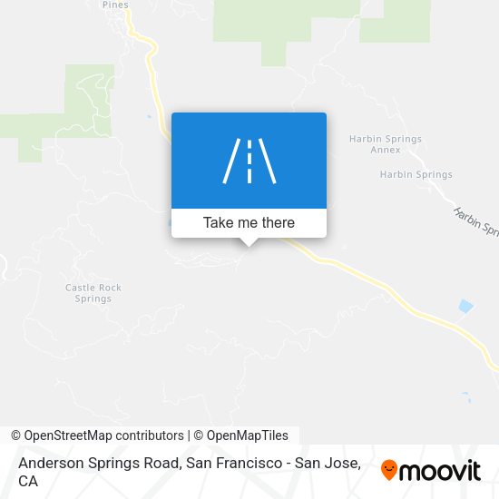 Anderson Springs Road map