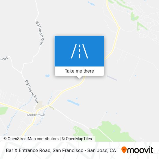 Bar X Entrance Road map
