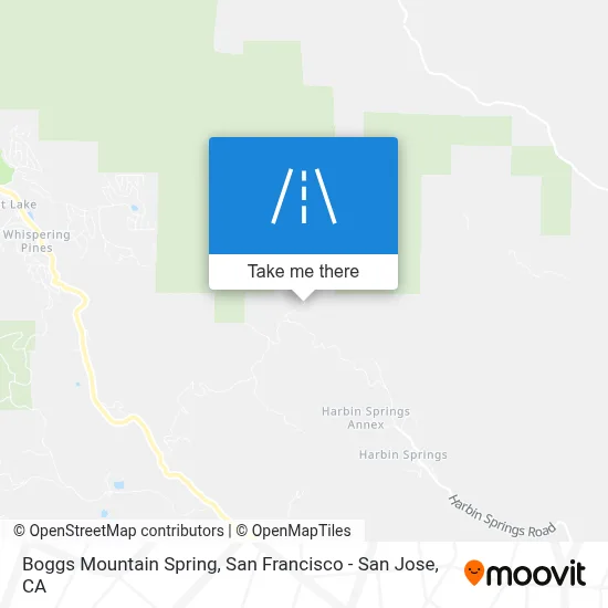 Boggs Mountain Spring map