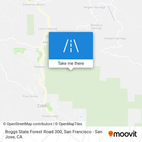 Boggs State Forest Road 300 map