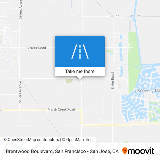 Brentwood Boulevard map