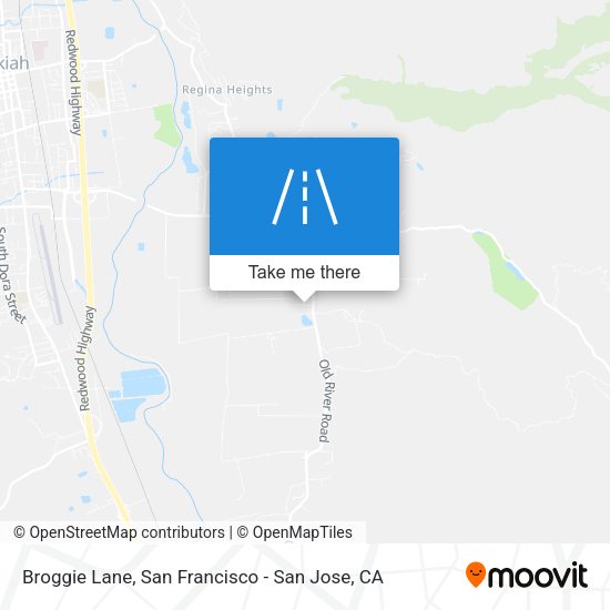 Mapa de Broggie Lane