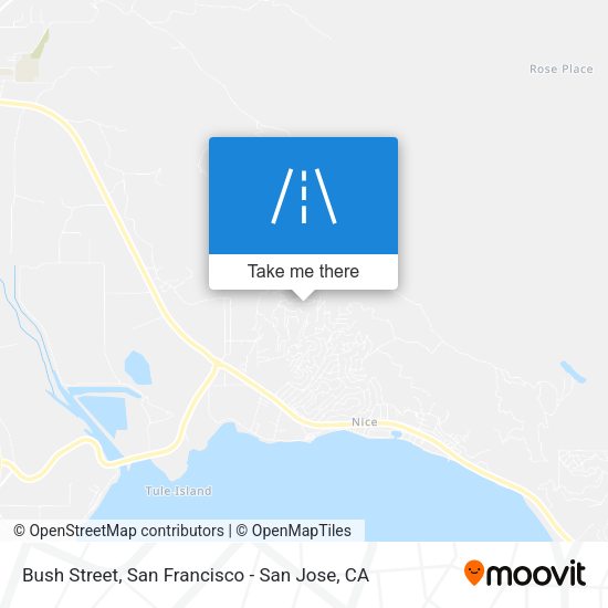 Mapa de Bush Street
