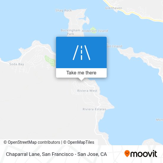 Chaparral Lane map