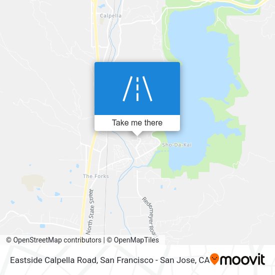 Mapa de Eastside Calpella Road