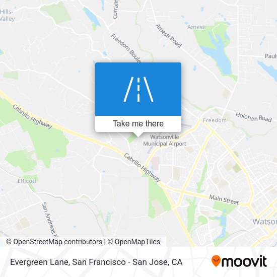 Mapa de Evergreen Lane