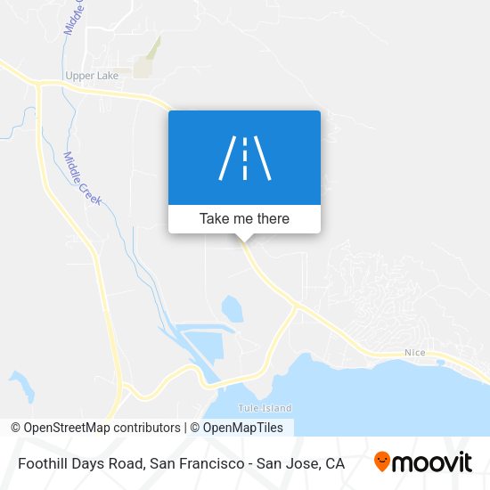 Mapa de Foothill Days Road