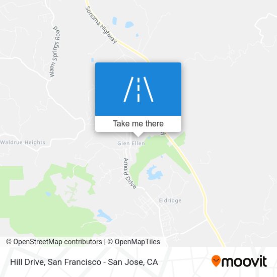 Mapa de Hill Drive