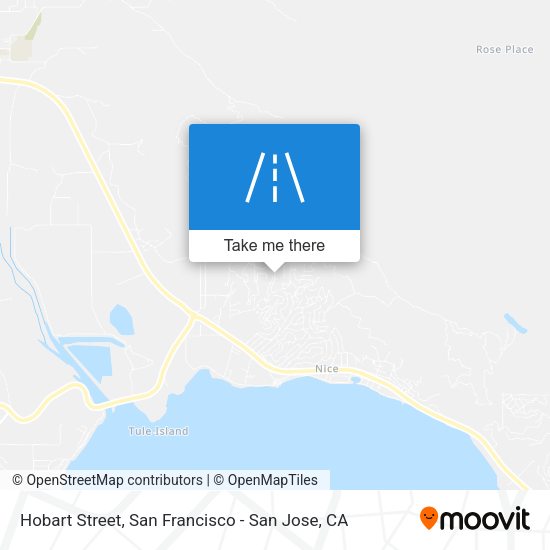Hobart Street map