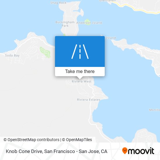 Knob Cone Drive map