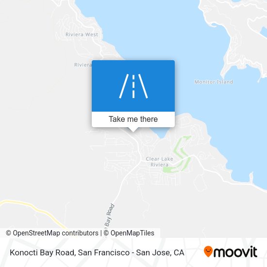 Konocti Bay Road map