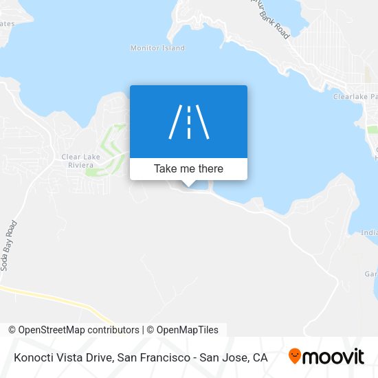 Konocti Vista Drive map